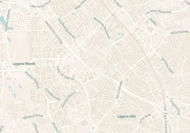 Map showing Doctors Weight Clinic in Laguna Hills, CA and nearby listed clinics
