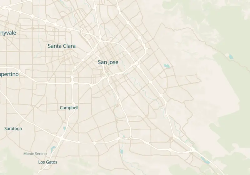 Map of San Jose, CA with 23 verified clinic locations