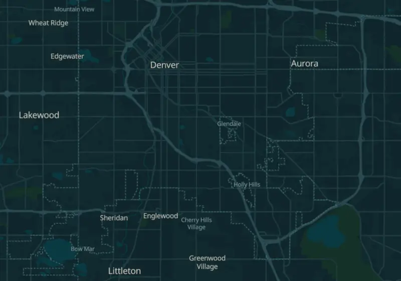 Map of Denver, CO with 32 verified clinic locations