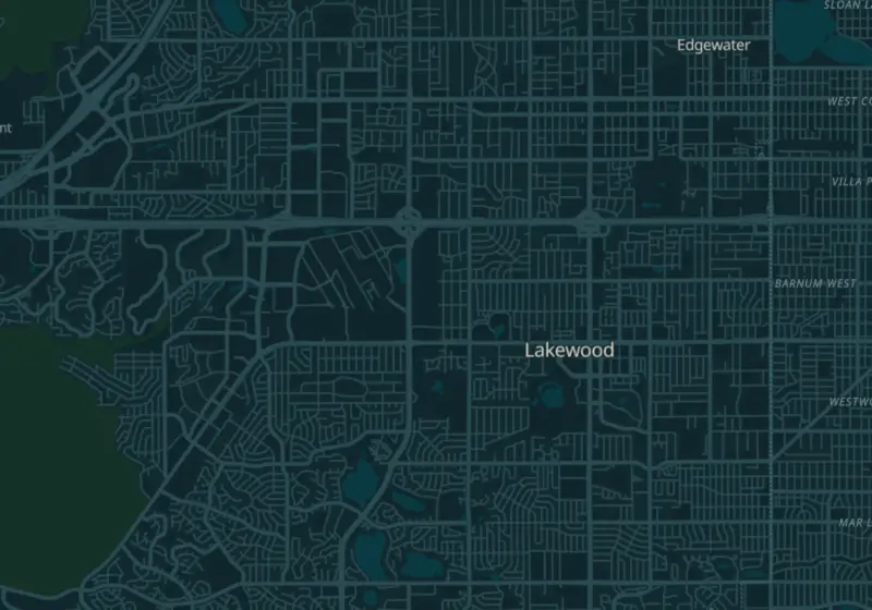 Map showing Zvia Weight Loss & Medspa in Lakewood, CO and nearby listed clinics