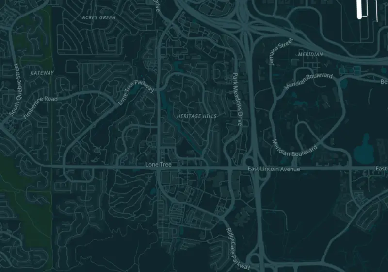 Map of Lone Tree, CO with 3 verified clinic locations
