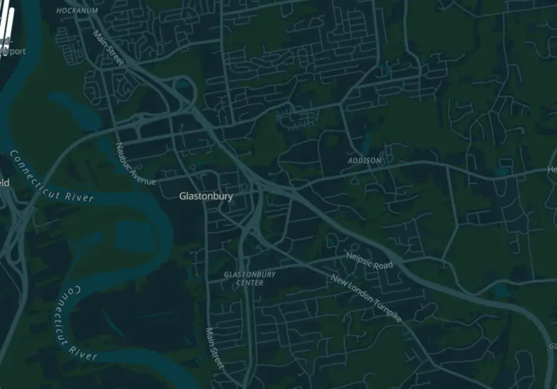 Map of Glastonbury, CT with 3 verified clinic locations