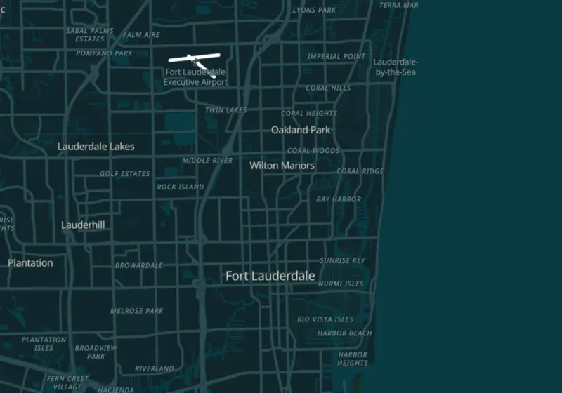 Map of Fort Lauderdale, FL with 23 verified clinic locations