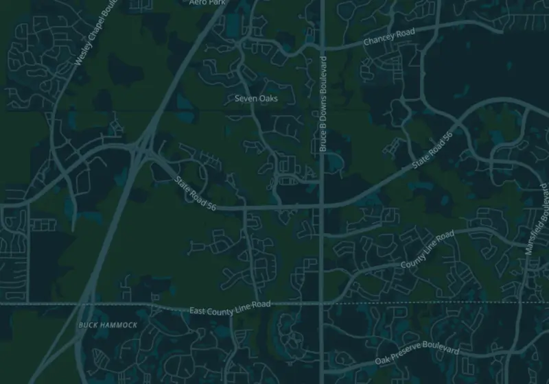 Map showing AgeRejuvenation - Wesley Chapel in Wesley Chapel, FL and nearby listed clinics