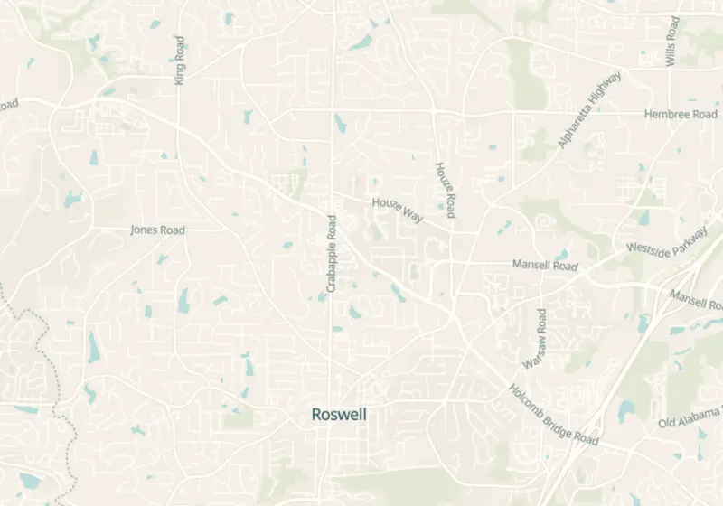 Map showing Elite Health HRT - Roswell in Roswell, GA and nearby listed clinics