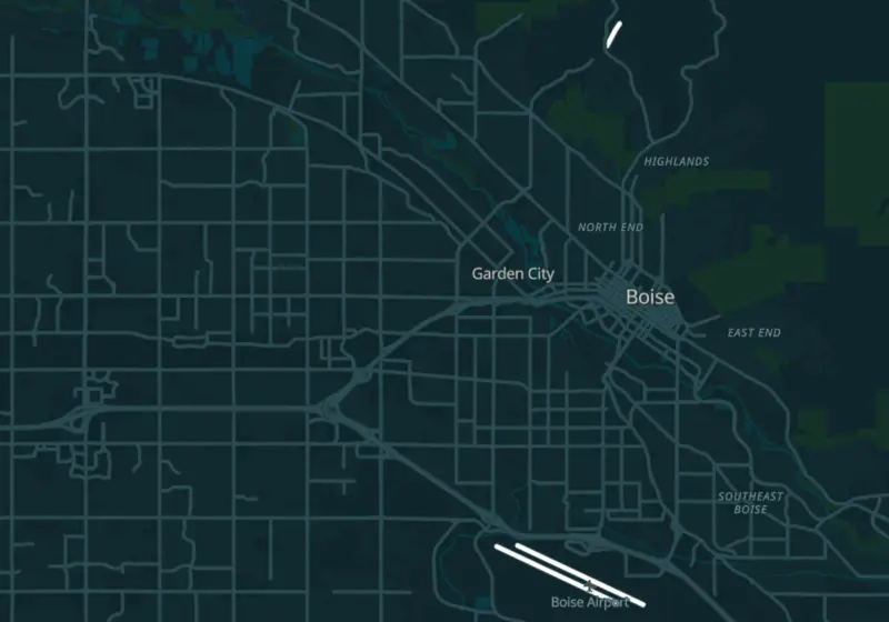 Map of Boise, ID with 20 verified clinic locations