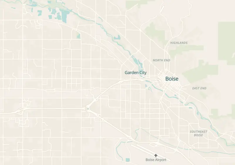 Map of Boise, ID with 20 verified clinic locations
