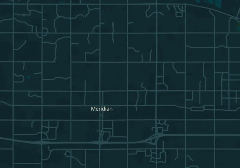 Map of Meridian, ID with 5 verified clinic locations