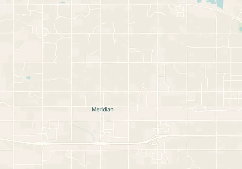 Map of Meridian, ID with 5 verified clinic locations