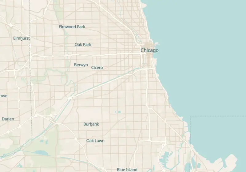 Map of Chicago, IL with 24 verified clinic locations