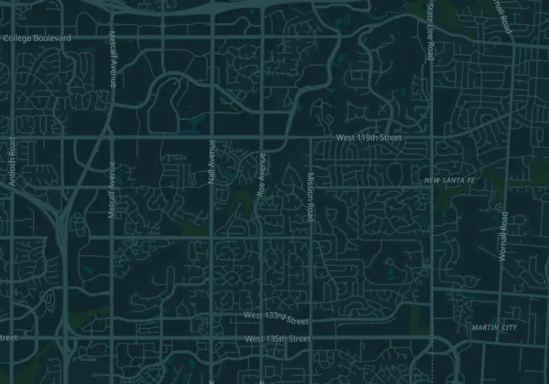 Map of Leawood, KS with 9 verified clinic locations