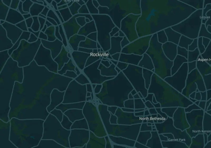 Map of Rockville, MD with 11 verified clinic locations