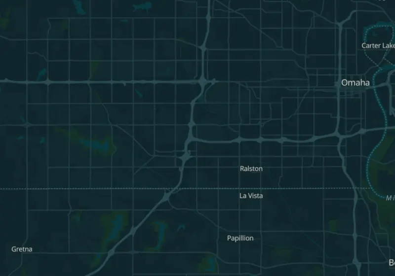 Map showing Degree Wellness in Omaha, NE and nearby listed clinics
