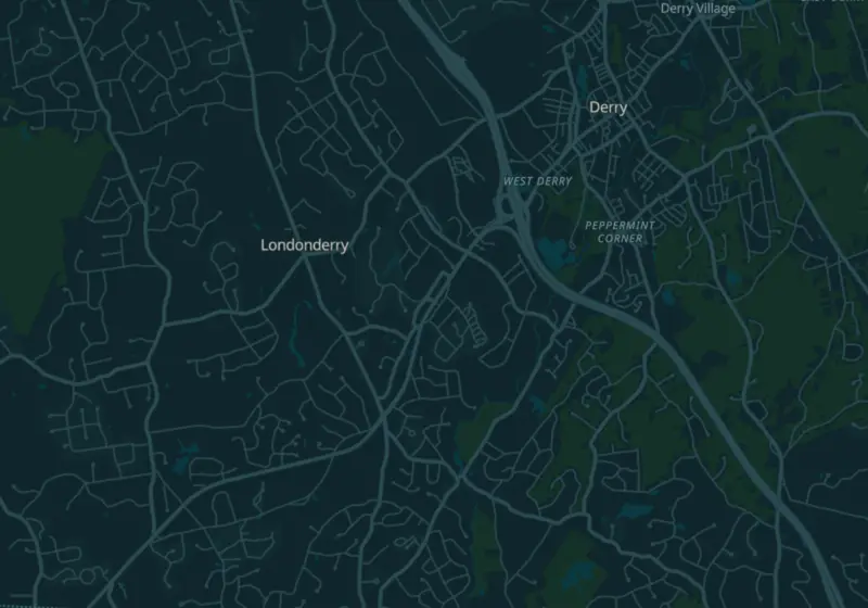 Map of Londonderry, NH with 3 verified clinic locations