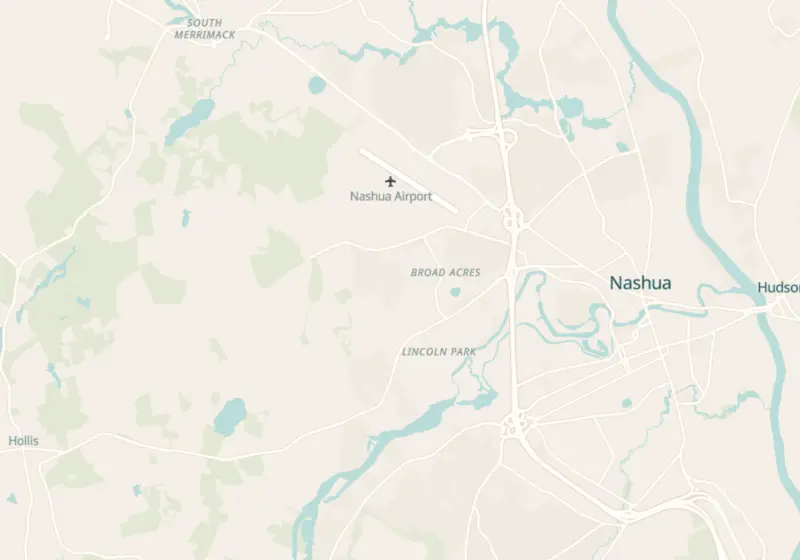 Map showing UBTRIM, LLC in Nashua, NH and nearby listed clinics