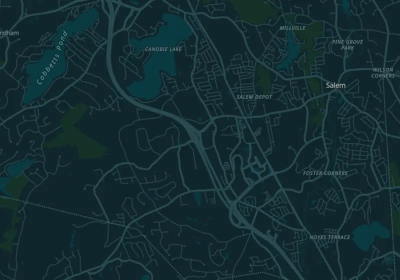 Map of Salem, NH with 4 verified clinic locations