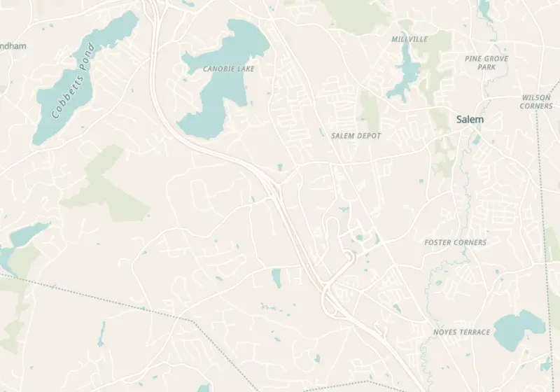 Map of Salem, NH with 4 verified clinic locations