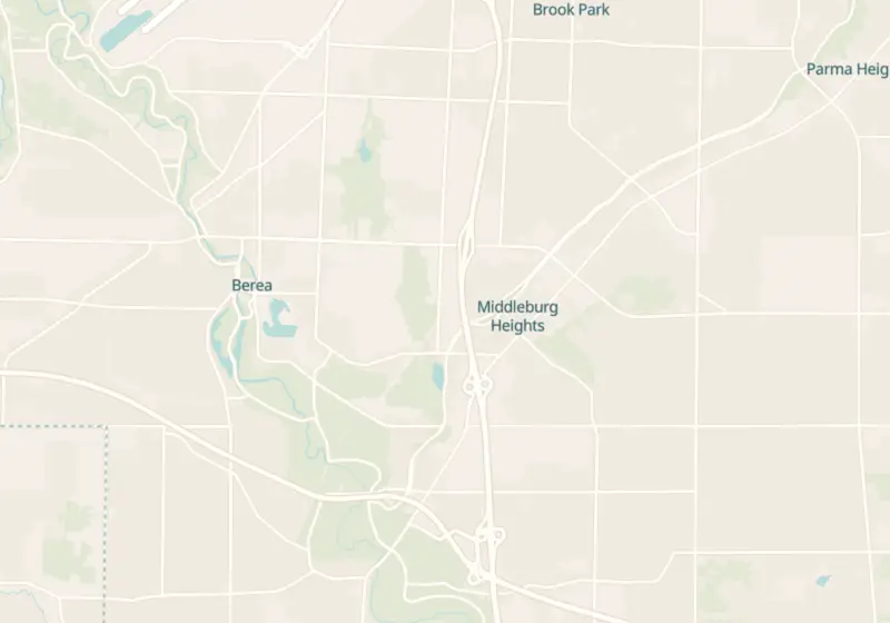 Map of Middleburg Heights, OH with 3 verified clinic locations