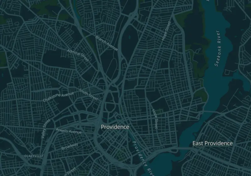 Map of Providence, RI with 7 verified clinic locations