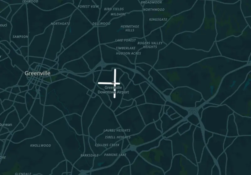 Map of Greenville, SC with 25 verified clinic locations