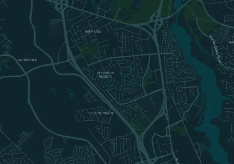 Map of North Charleston, SC with 4 verified clinic locations