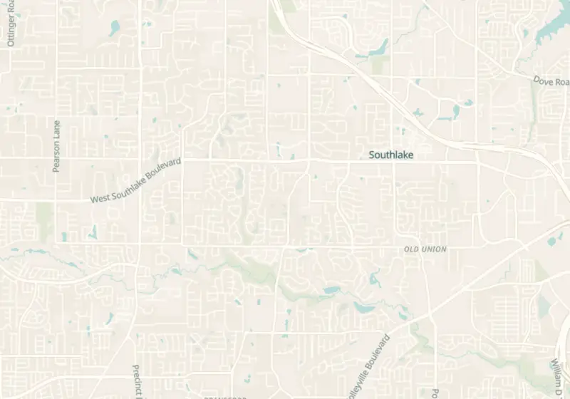 Map showing Feel Ideal 360 Med Spa in Southlake, TX and nearby listed clinics