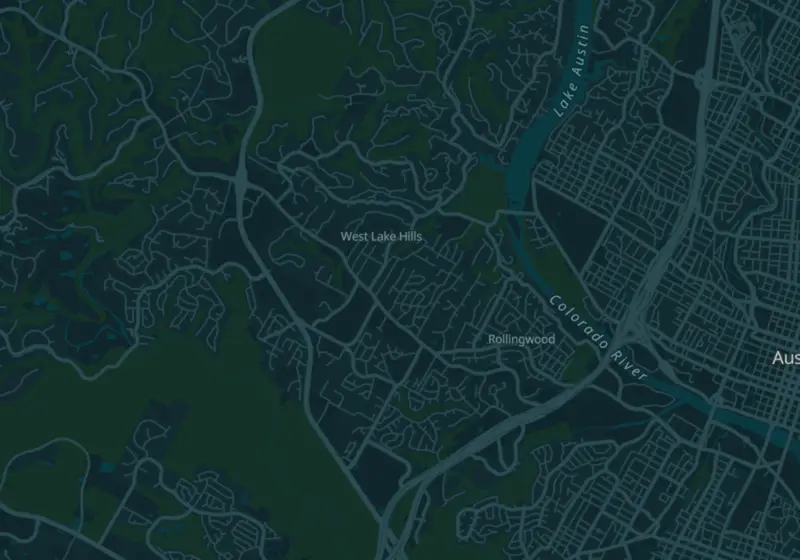 Map showing Restore Hyper Wellness in West Lake Hills, TX and nearby listed clinics