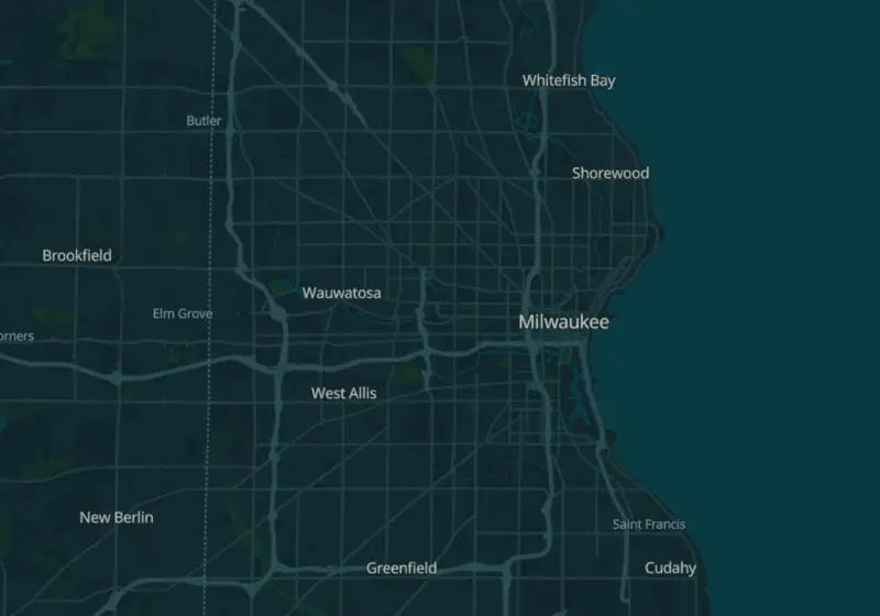 Map of Milwaukee, WI with 6 verified clinic locations