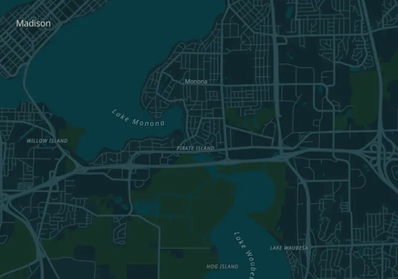 Map of Monona, WI with 4 verified clinic locations