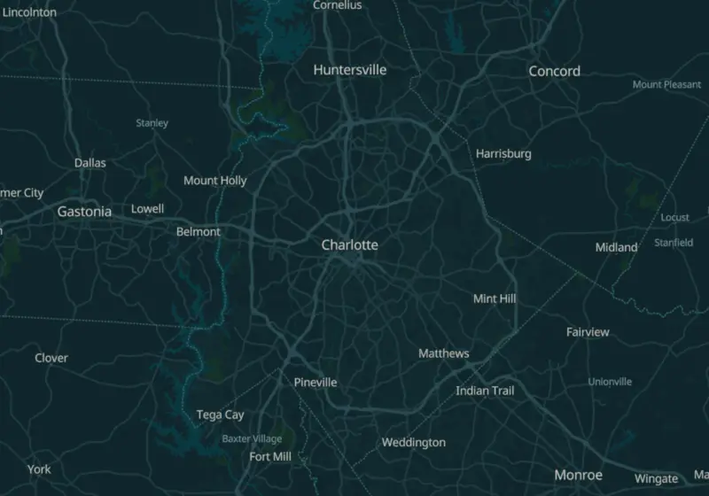 Map showing Dr. Scott's Restorative Health & Aesthetics in Indian Trail, NC and nearby listed clinics