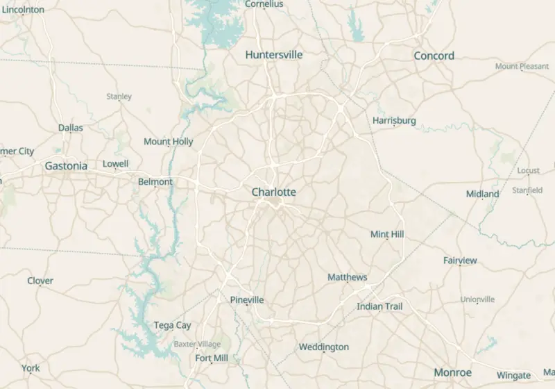 Map showing Dr. Scott's Restorative Health & Aesthetics in Indian Trail, NC and nearby listed clinics
