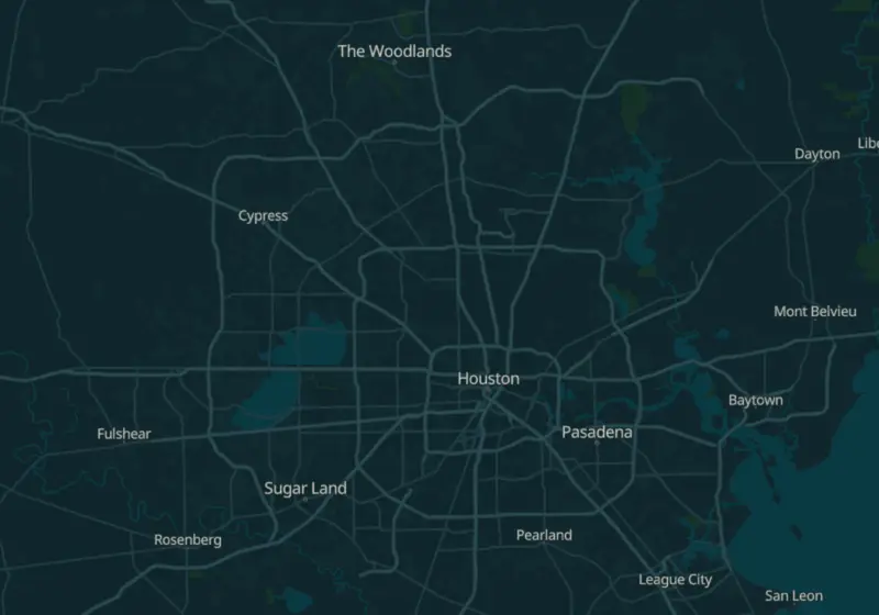 Map showing Webster Weight Loss in Webster, TX and nearby listed clinics
