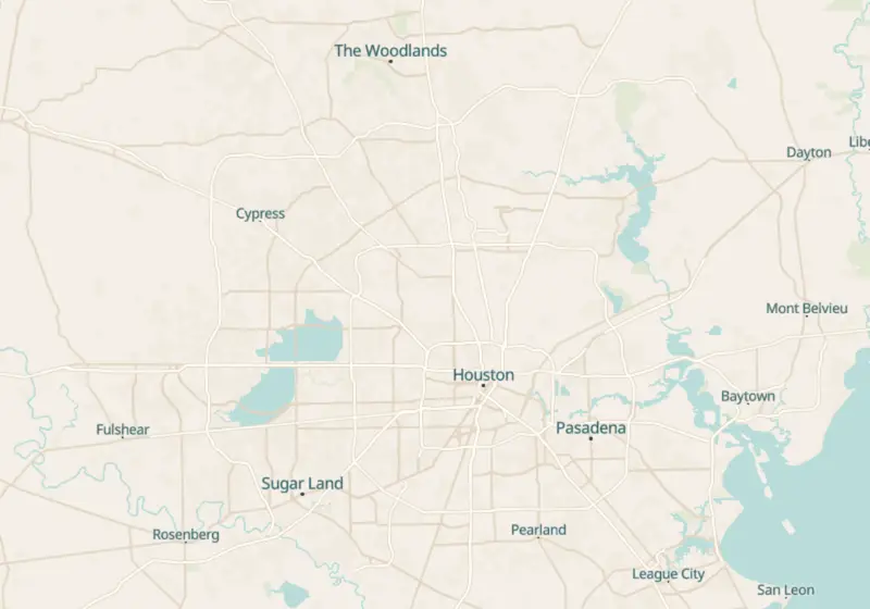 Map showing Webster Weight Loss in Webster, TX and nearby listed clinics
