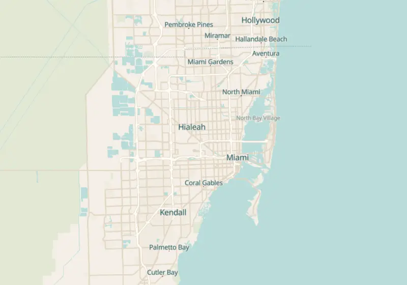 Map showing Dr. G's Weightloss in Doral, FL and nearby listed clinics