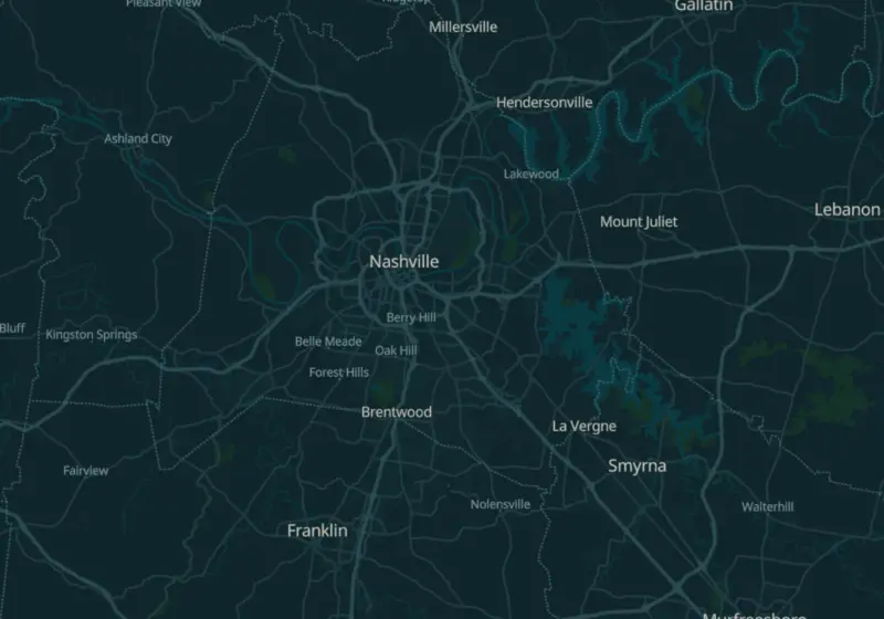 Map showing Medworx Weight Management in Hermitage, TN and nearby listed clinics