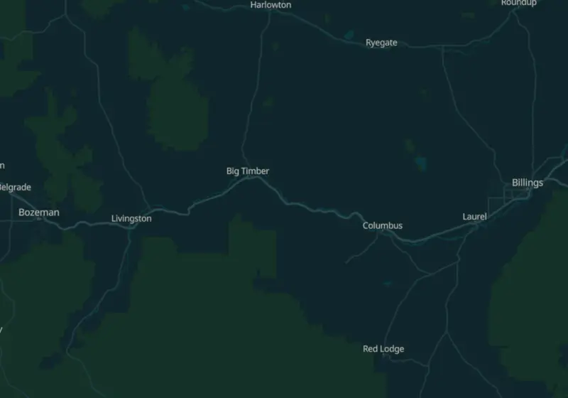 Map of hormone therapy clinics in Montana