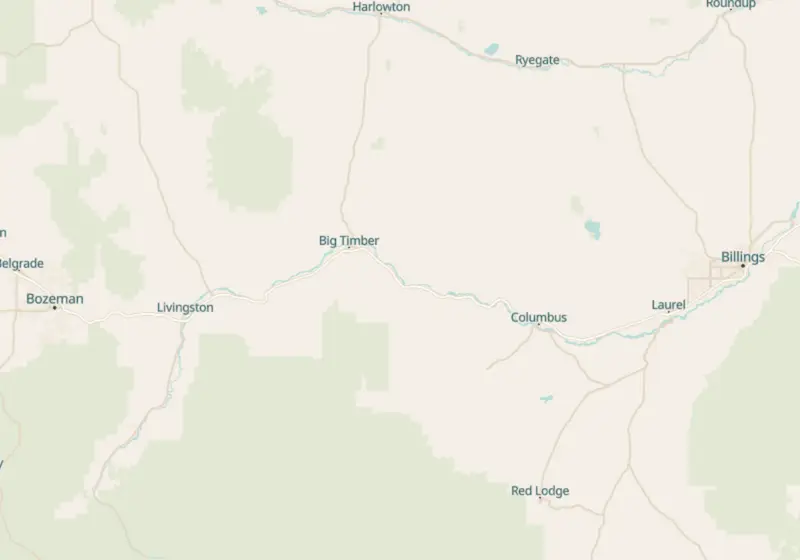 Map of hormone therapy clinics in Montana