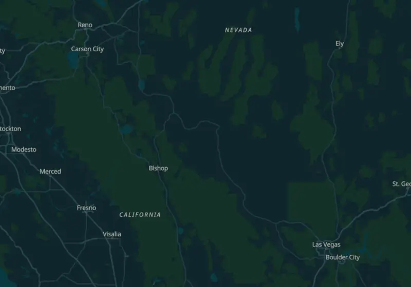 Map of Nevada metro areas with verified clinic locations