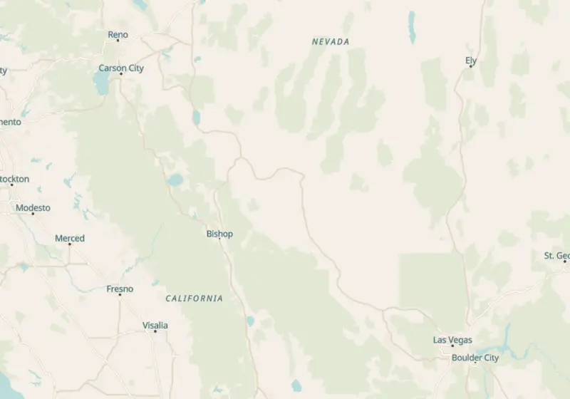 Map of Nevada metro areas with verified clinic locations