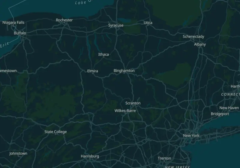 Map showing The Weight NP in Bronx, NY and nearby listed clinics