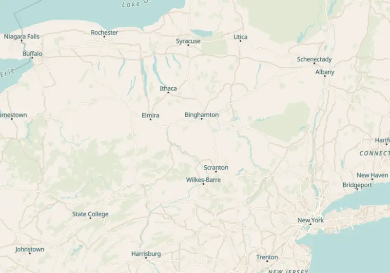 Map showing The Weight NP in Bronx, NY and nearby listed clinics