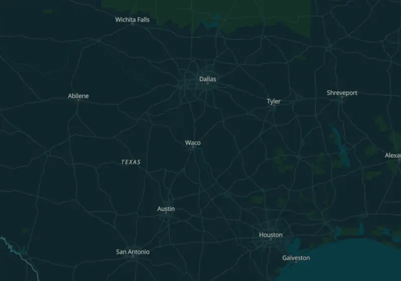 Map of Texas metro areas with verified clinic locations