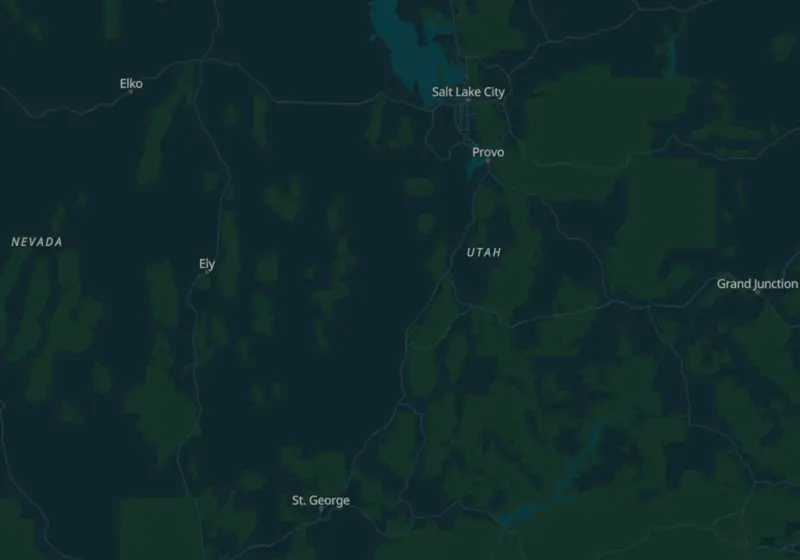 Map of Utah metro areas with verified clinic locations