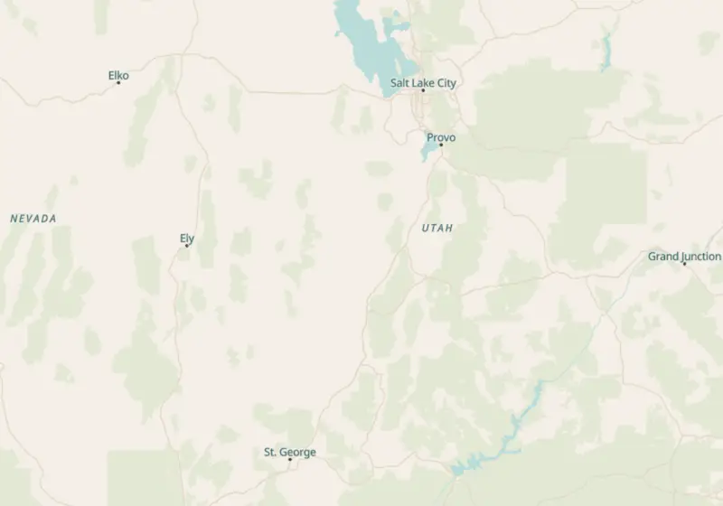 Map of Utah metro areas with verified clinic locations