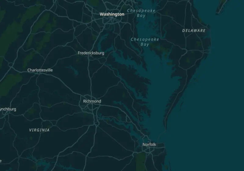 Map of Virginia metro areas with verified clinic locations