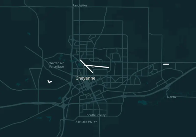 Map of Wyoming metro areas with verified clinic locations